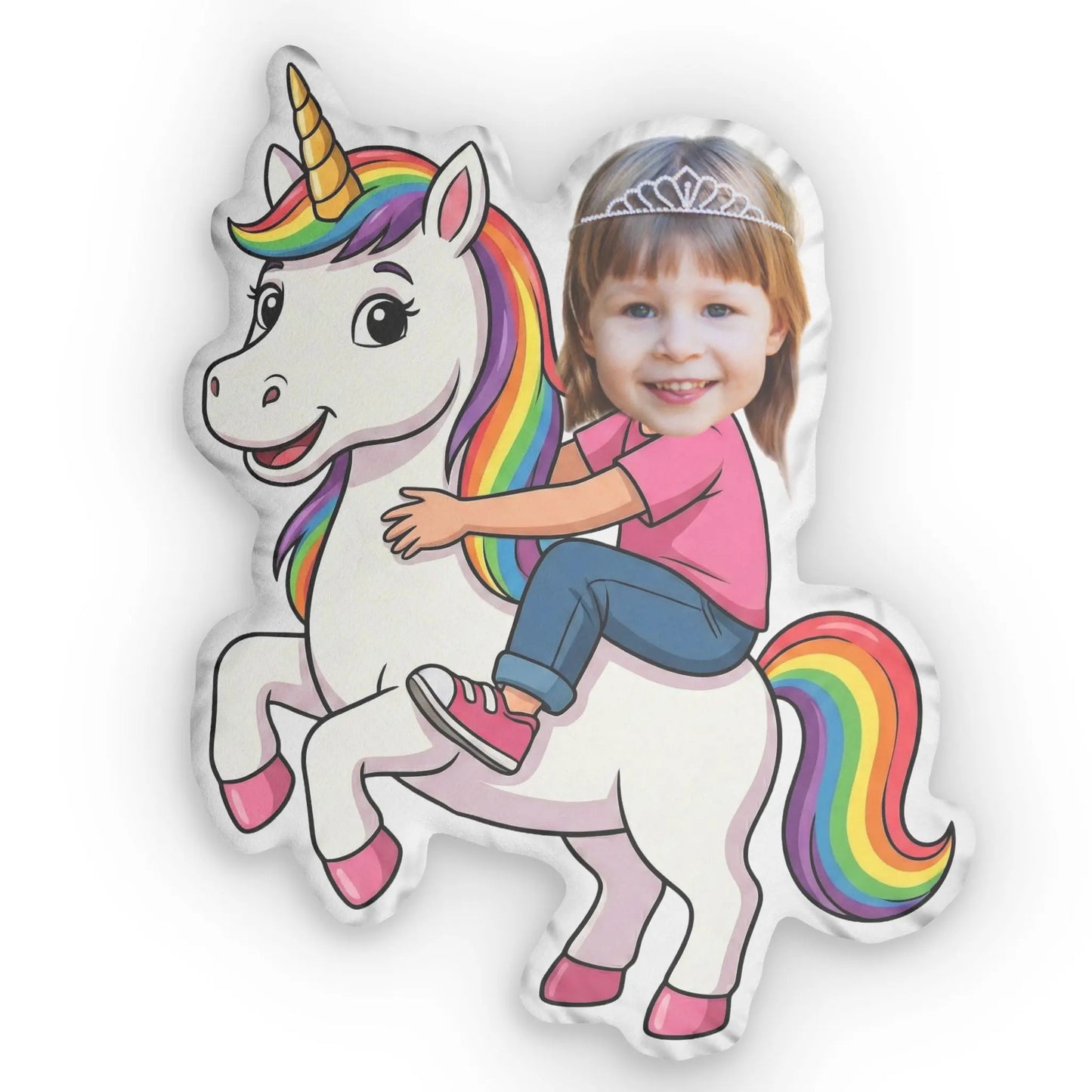 Unicorn Custom Pillow with Your Child’s Photo