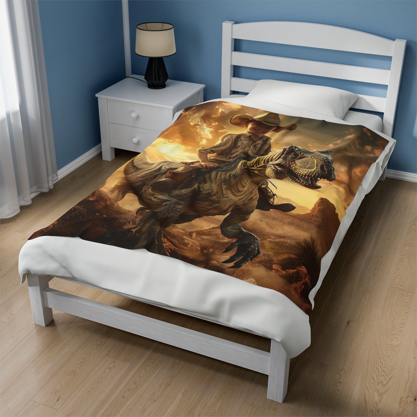 Riding the Dinosaur - Custom Blanket