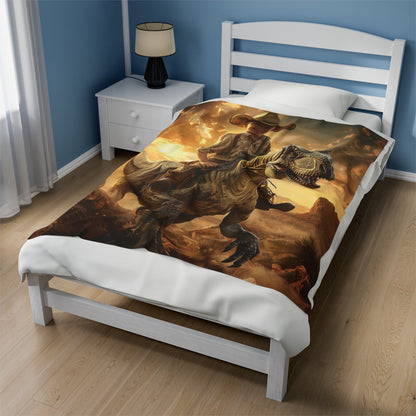 Riding the Dinosaur - Custom Blanket
