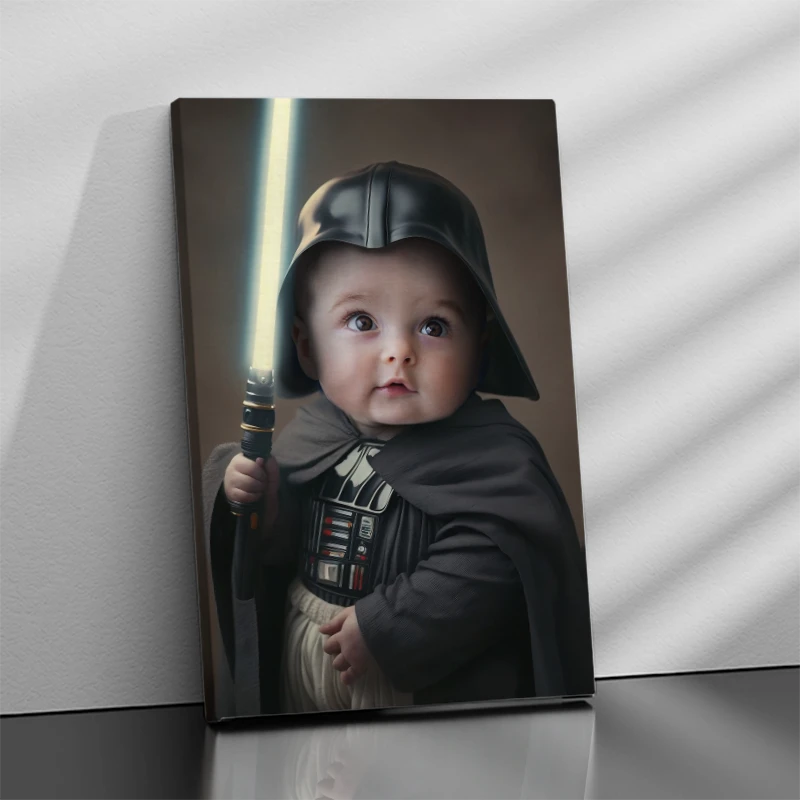 Example of Baby Darth Vader portrait