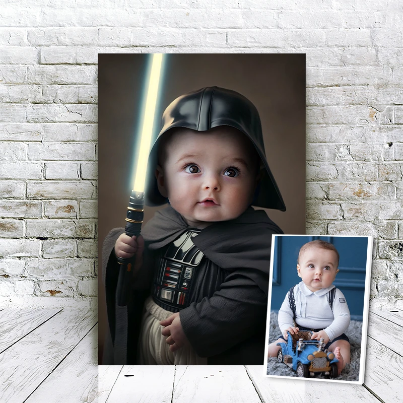 Example of Baby Darth Vader portrait 2
