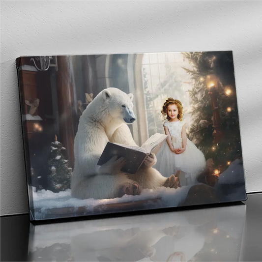 Polar Bear Tale Christmas Portrait