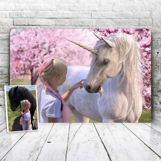 Pink Unicorn - Custom Portrait - Fabulous Portrait