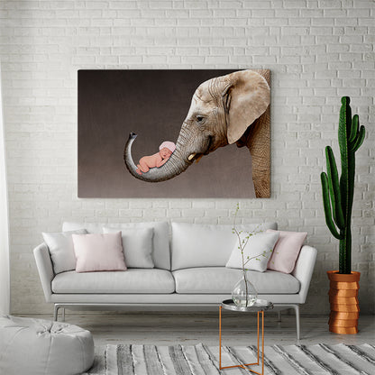 Baby Elephant Trunk - Custom Portrait