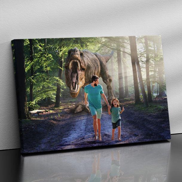 Example Dino Forest canvas