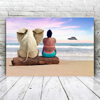 Elephant on the Beach - Fabulous Portrait