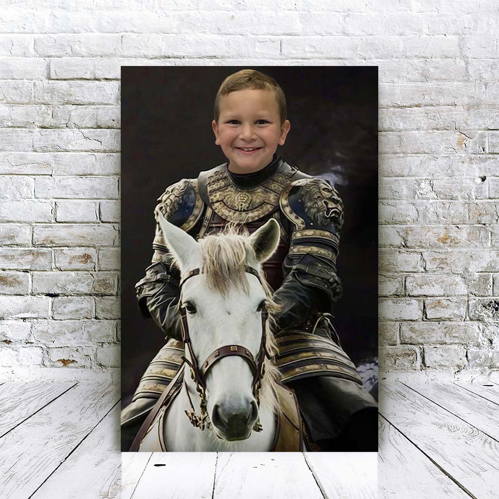 Knight on a Horse - Custom Portrait