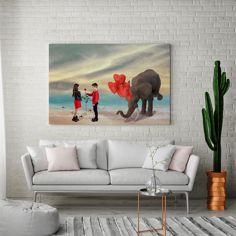 Loving Elephant - Custom Portrait