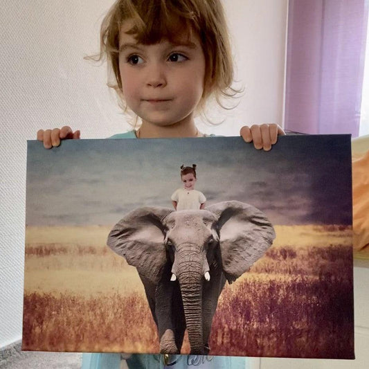 Customer with On the Elephant portrait