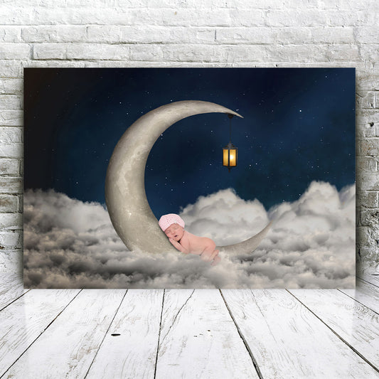 Newborn Sleep Moon - Custom Portrait