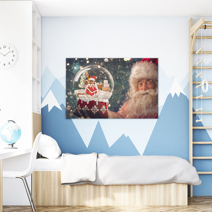 Santa's Snow Globe - Custom Portrait