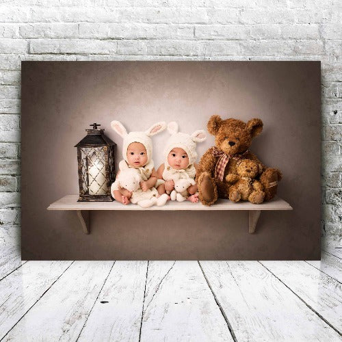 Teddy's shelf - Custom Portrait