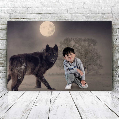 Wolf at Moonshine - Custom Portrait