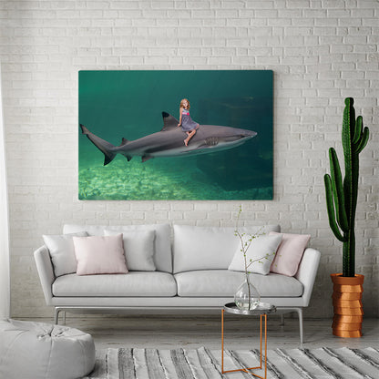 Swimming Shark - Custom Portrait