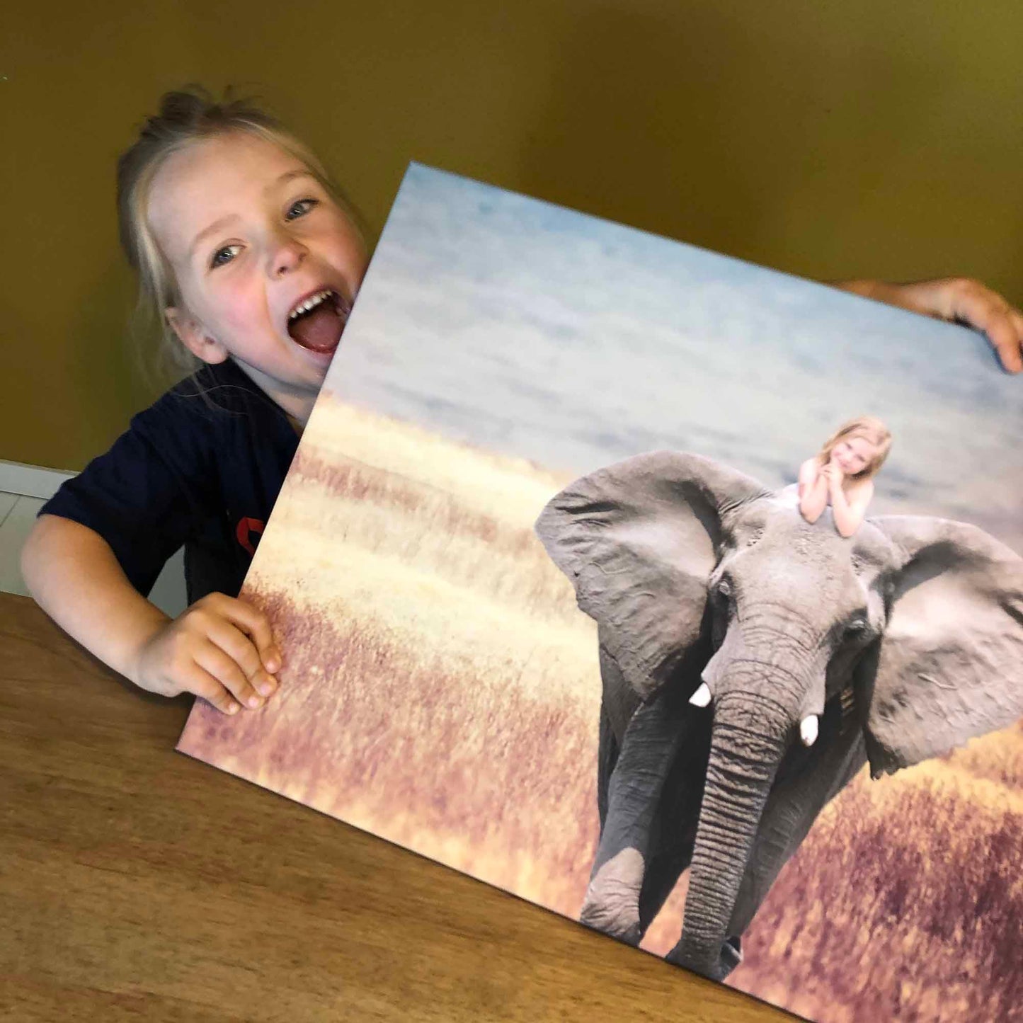 Customer with On the Elephant portrait 2